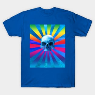 Blue ocean skull T-Shirt